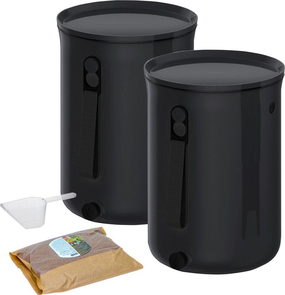 Bokashi Organko 2 Ocean keittiökompostori 9,6 l 2kpl