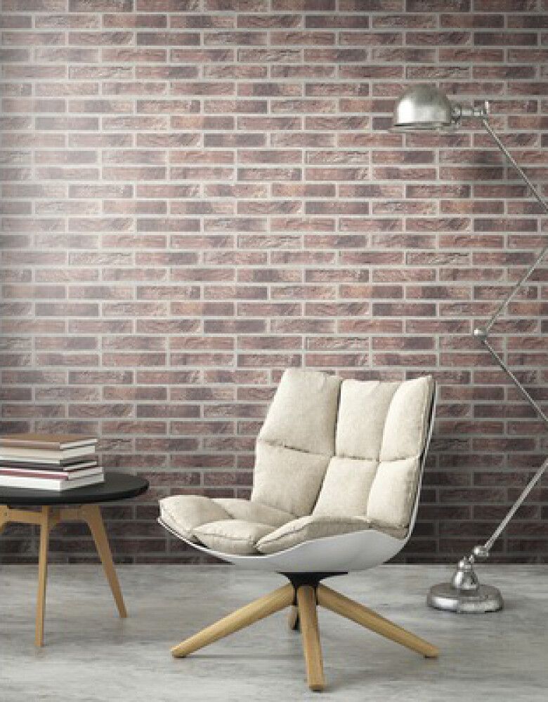 Kohovinyylitapetti Tiili