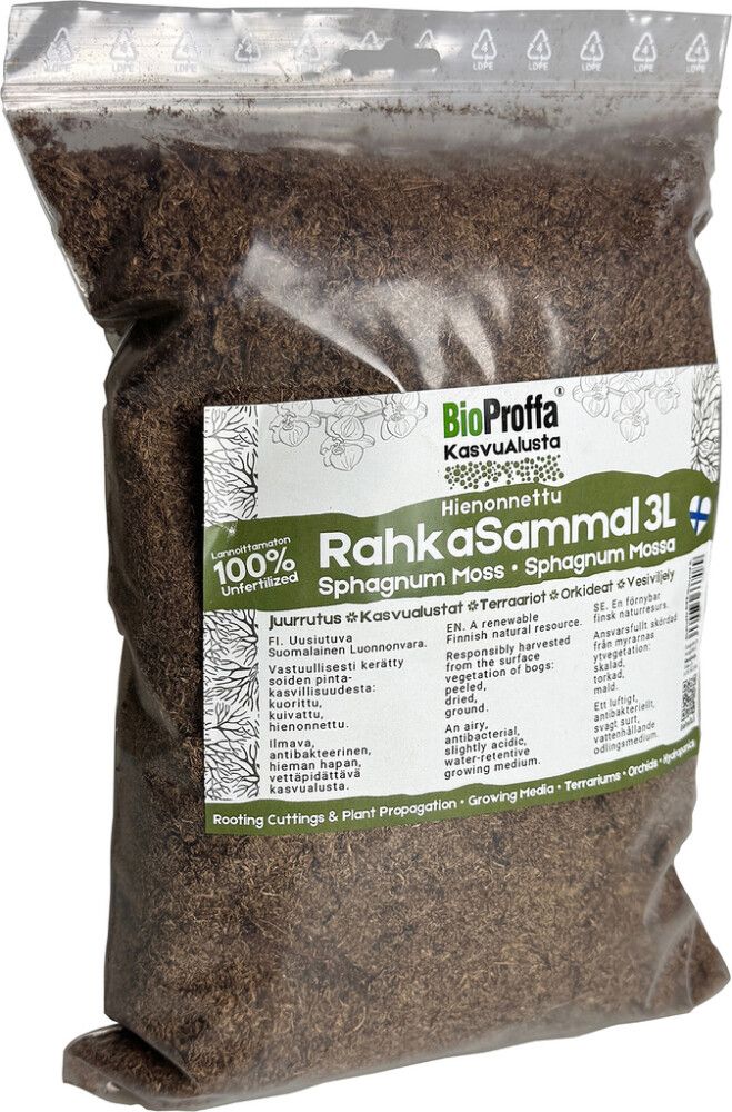 Rahkasammal Bioproffa 3 l kotimainen hienonnettu