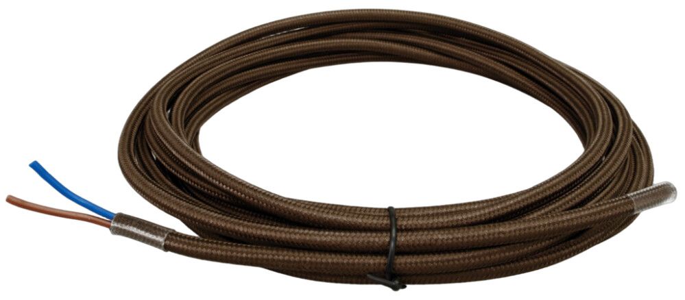 Kangaspäällysteinen asennuskaapeli Harju tummanruskea 5 m
