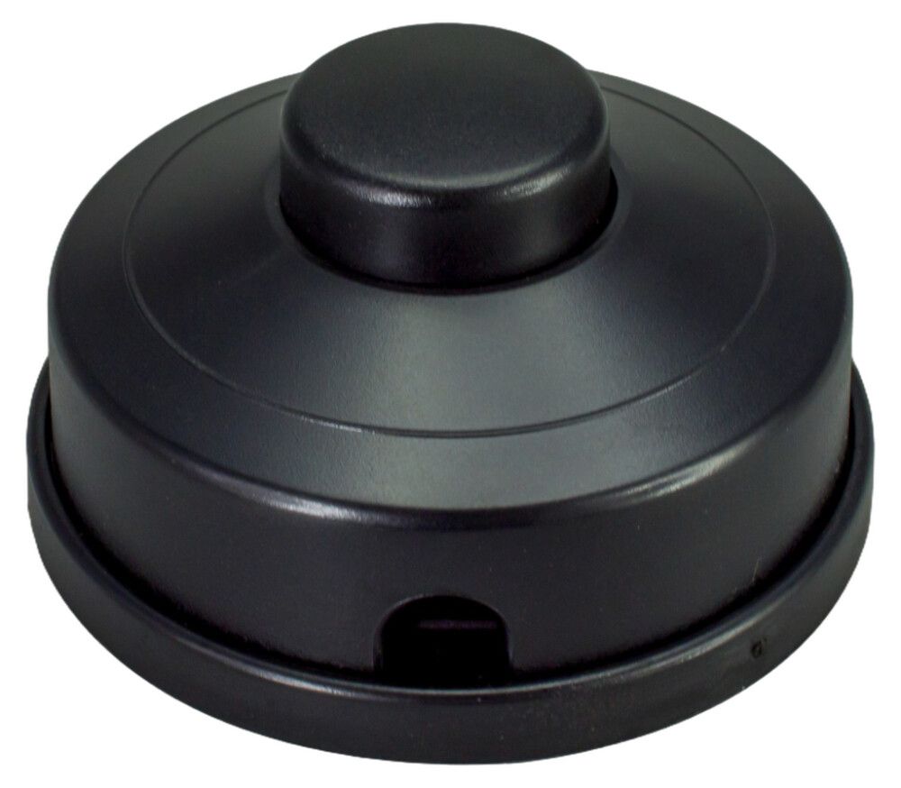 Jalkakytkin Harju musta Ø 67 x 37 mm