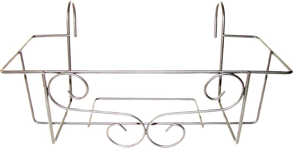 Parvekelaatikkoteline harmaa 42 x 18 x 12 cm