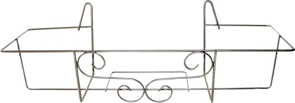 Seinäteline parvekelaatikolle harmaa 62 x 19,5 x 12 cm