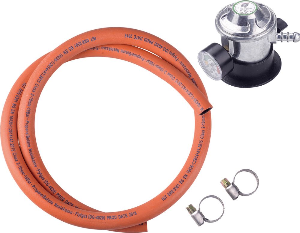 Matalapainesäädin Lucifer painoventtiili mittarilla