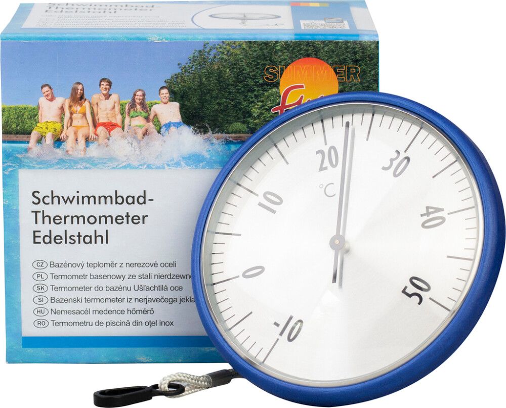 Vesilämpömittari kelluva ruostumaton