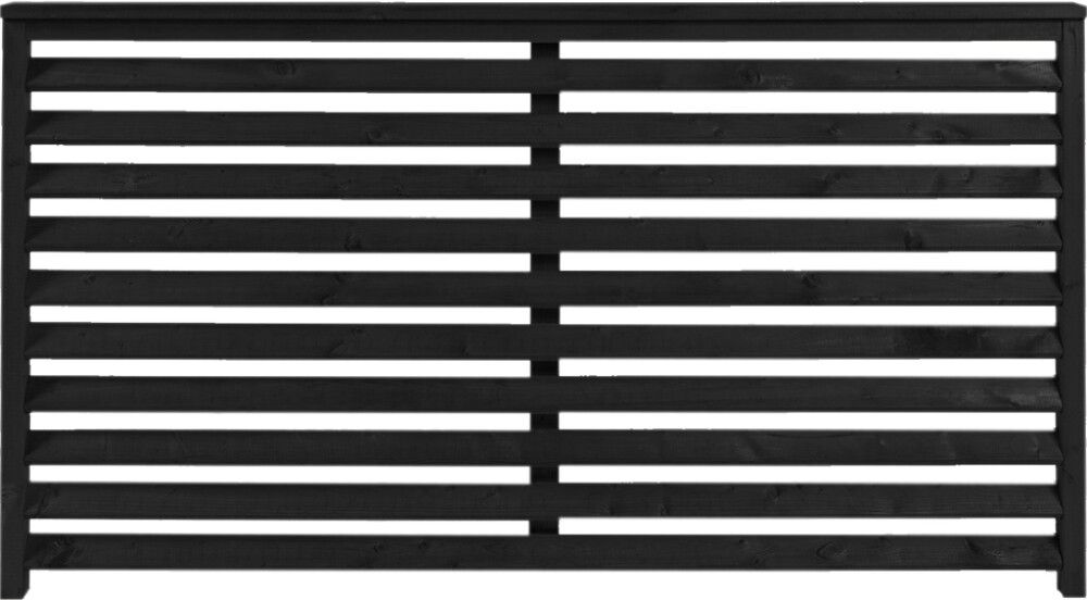 Aitaelementti Funkis musta 160 x 90 cm