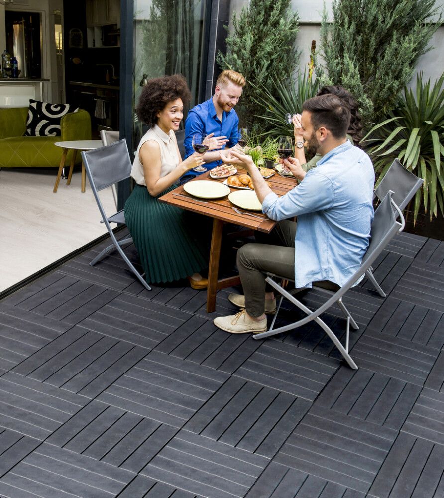 Terassilaatta Multyhome harmaa 30 x 30 cm