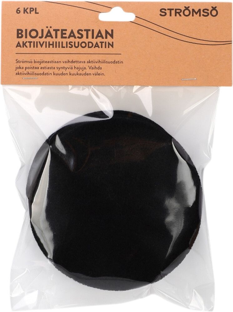 Aktiivihiilisuodatin Strömsö biojäteastiaan