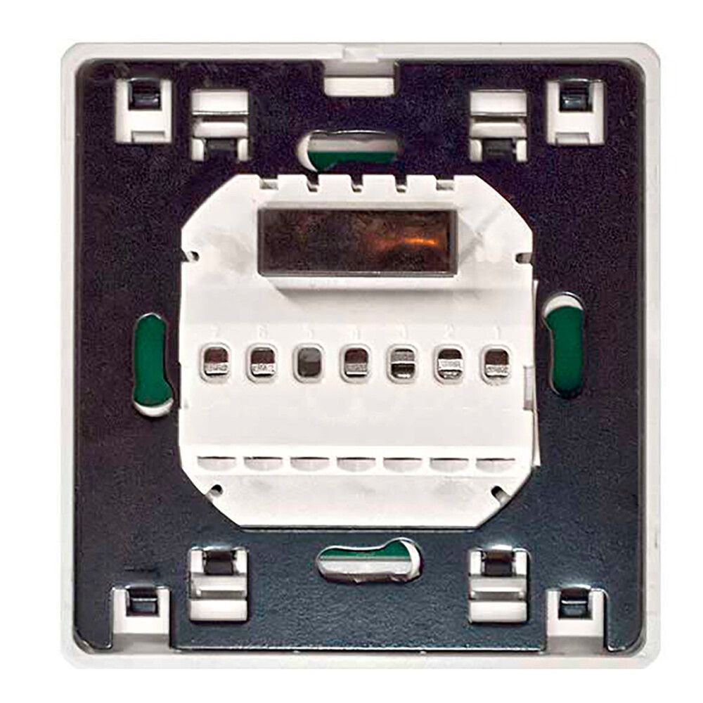 Yhdistelmätermostaatti Båden 16 A 3680 W valkoinen 87 x 87 mm