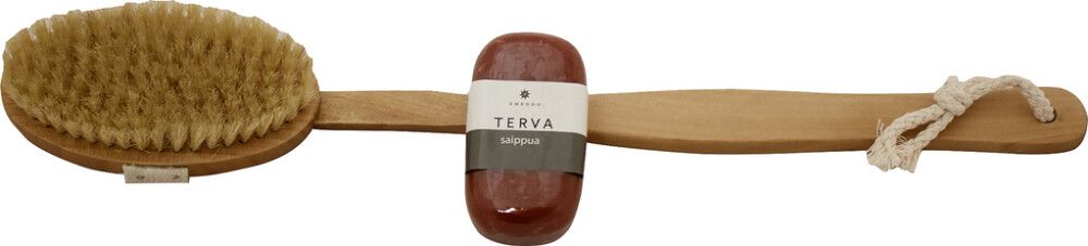 Saunaharja + Terva-saippua Emendo 100 g