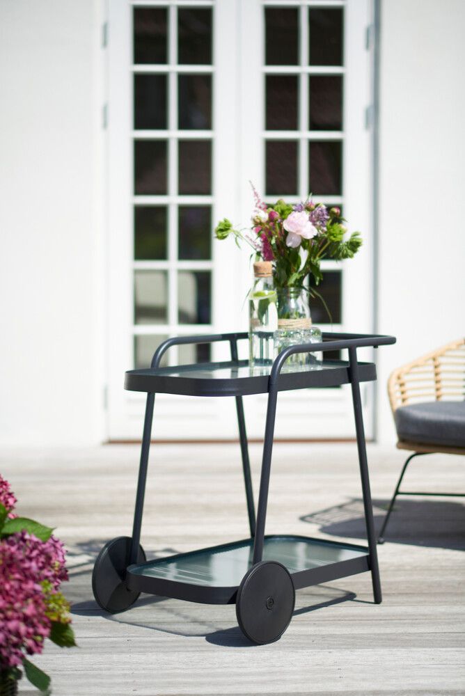 Tarjoiluvaunu Sean musta