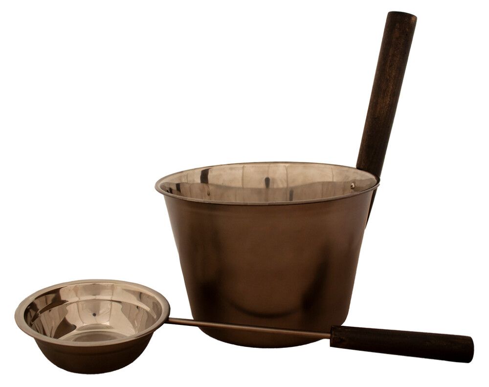 Teräskiulu ja -kauha Emendo tummanharmaa 4 l