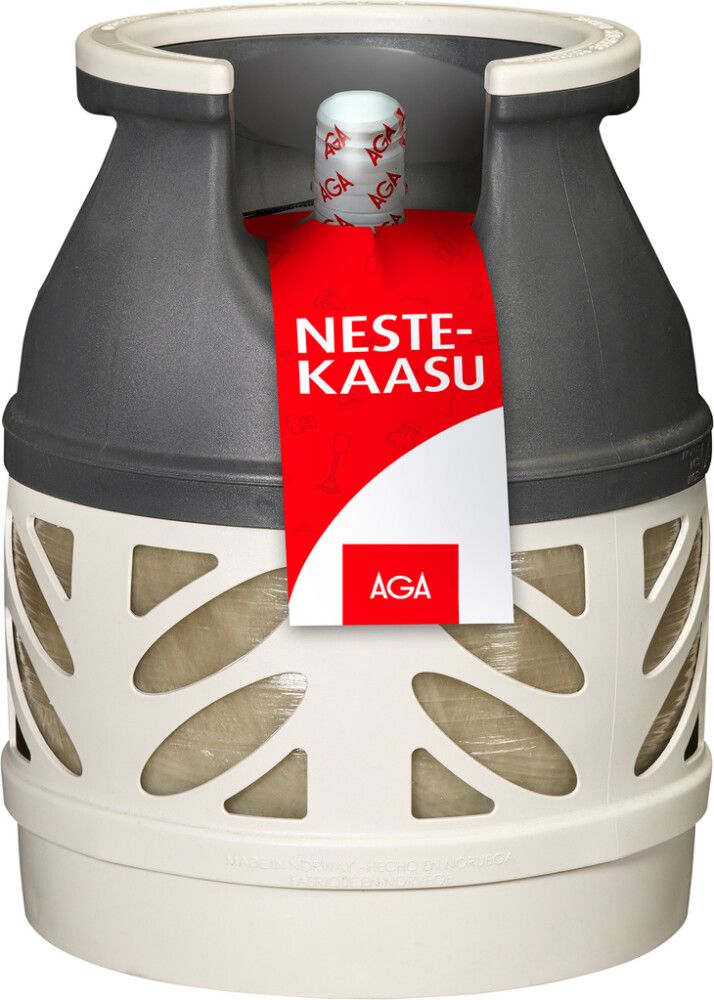 Nestekaasu AGA Komposiittipullo 5 kg Kuori