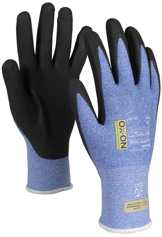 Työkäsine OX-ON Recycle Supreme 16602 sininen