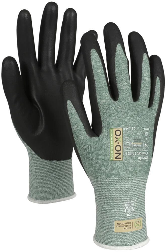 Työkäsine OX-ON Recycle Comfort 16301 vaaleanvihreä