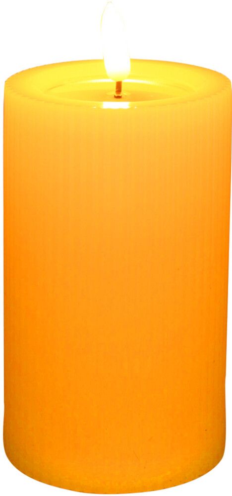 LED-kynttilä 7,5 x 15 cm valkoinen