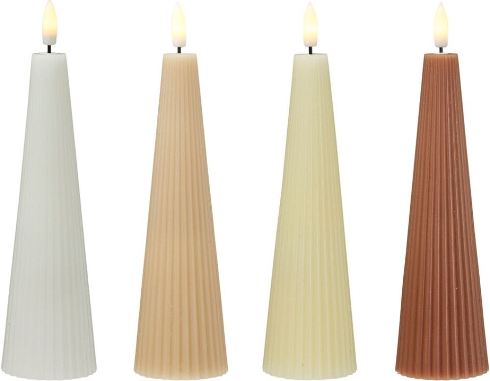 LED-kynttilä 18,5 cm lajitelma