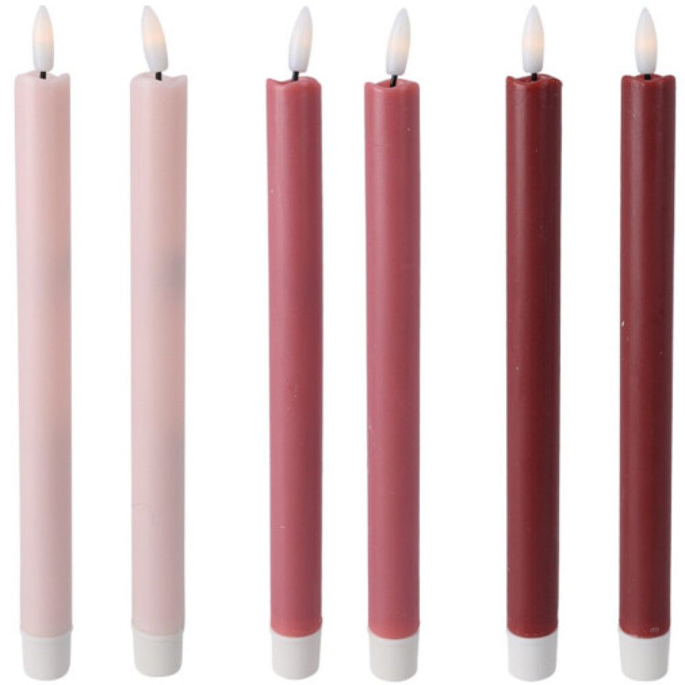 LED-kruunukynttilä 25 cm 2 kpl lajitelma