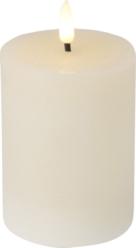 LED-kynttilä 7,5 x 10 cm beige