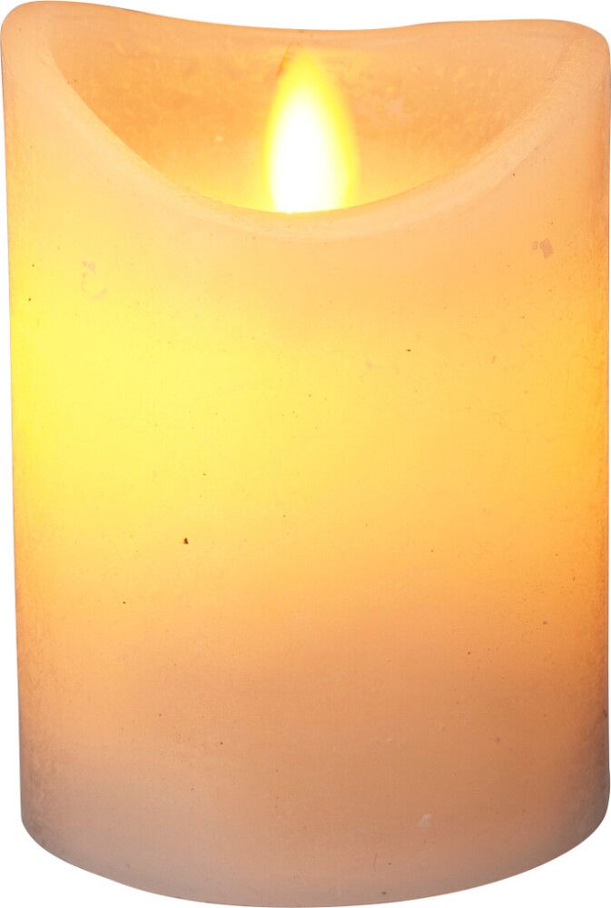 LED-kynttilä 7,5 x 10 cm valkoinen