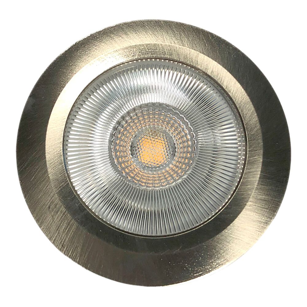 Uppospotti llitt Alice 1-os harjattu teräs Ø 7 cm IP44