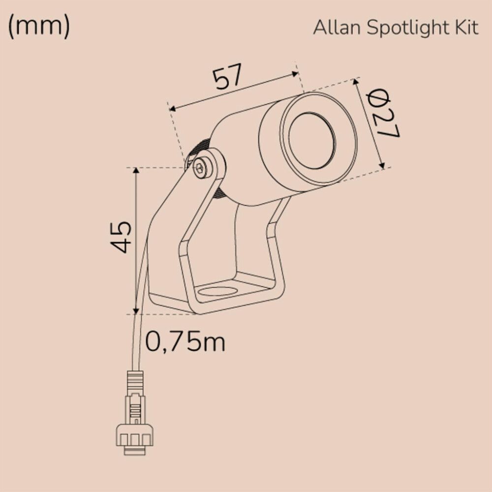 Kohdevalaisin Llitt Allan 2 kpl