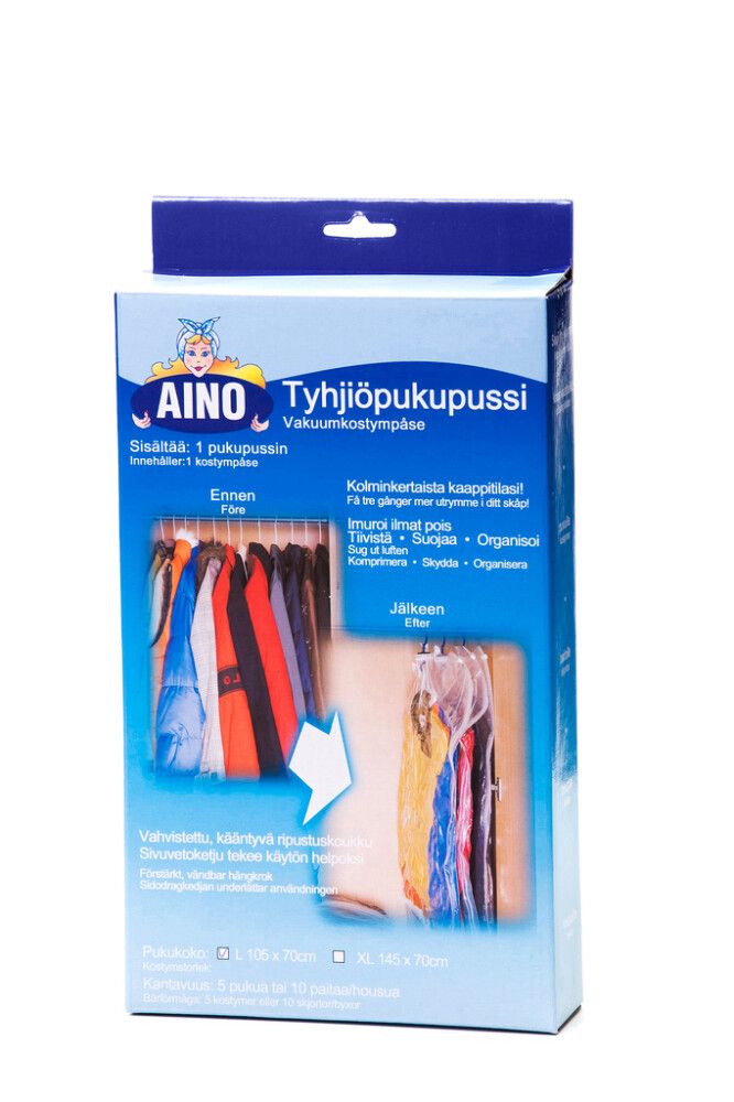 Tyhjiöpukupussi Aino 105 x 70 cm