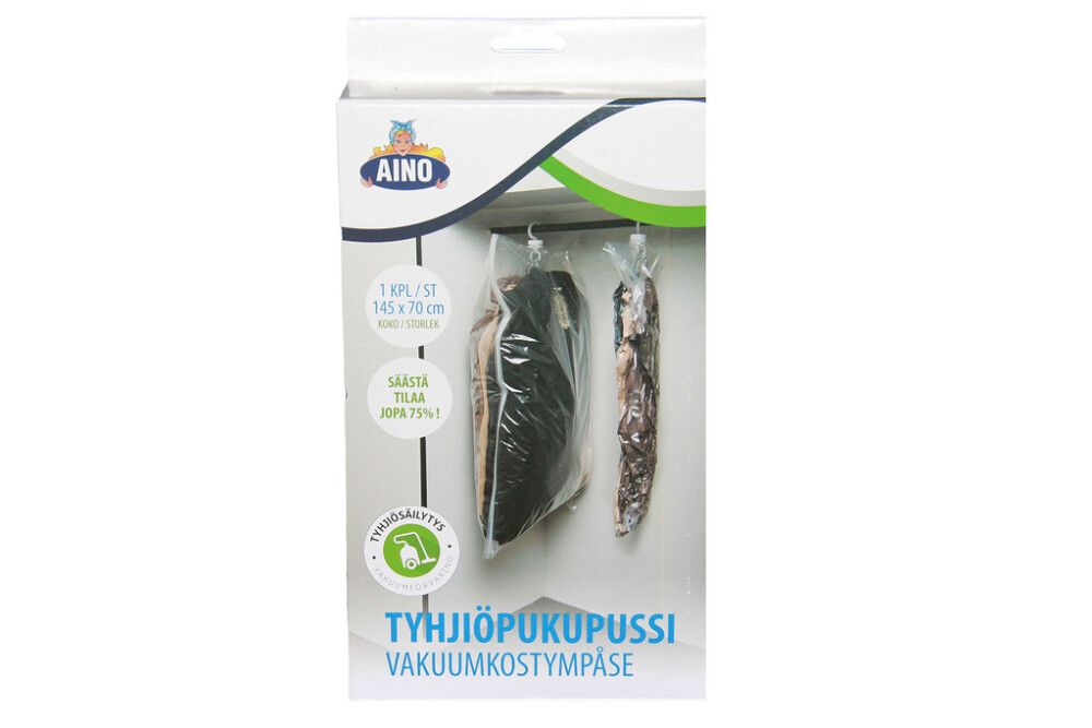 Tyhjiöpukupussi Aino 145 x 70 cm