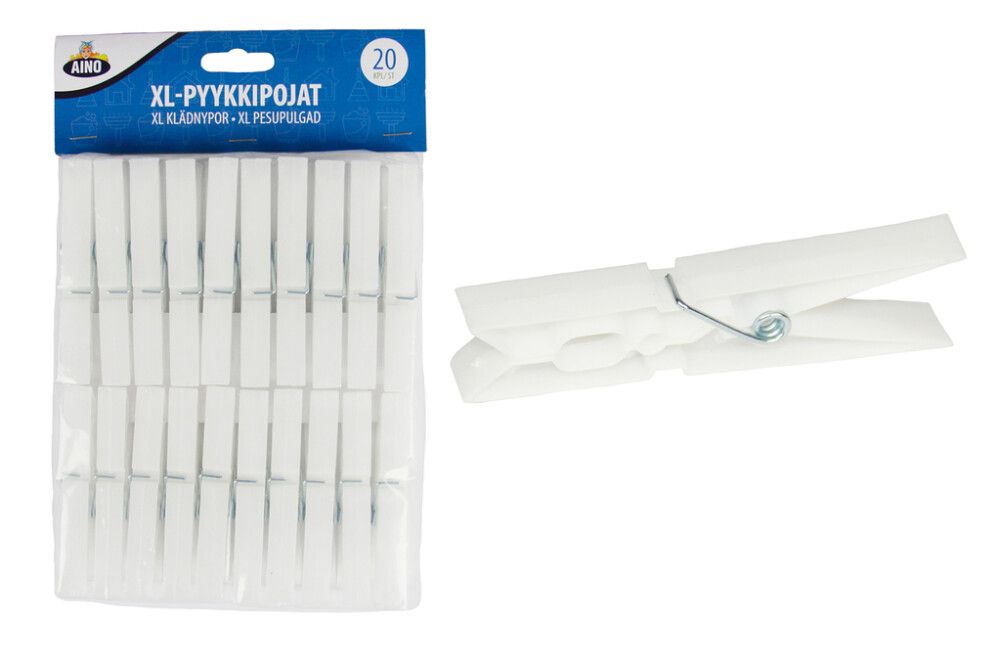 XL-pyykkipojat Aino Valkoinen 20 kpl
