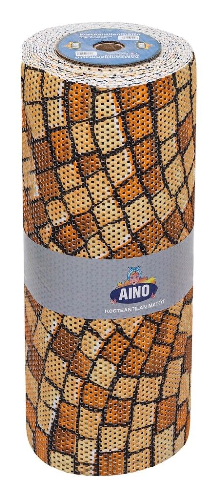 Kosteantilanmatto Aino oranssi/kivet 65 cm (per metri)