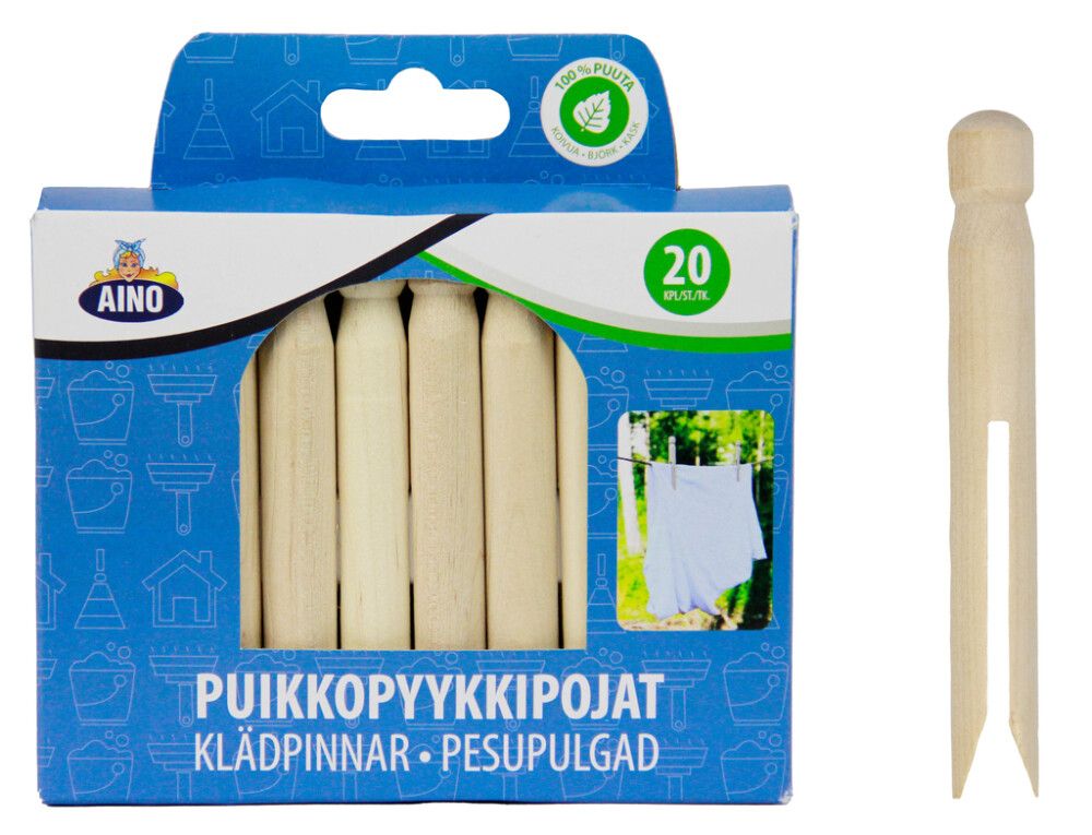 Puikkopyykkipojat Aino 20 kpl/pkt