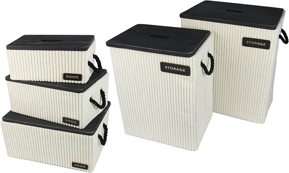 Samettikori Valley 33,5 x 23,5 x 18,5 cm Valkoinen