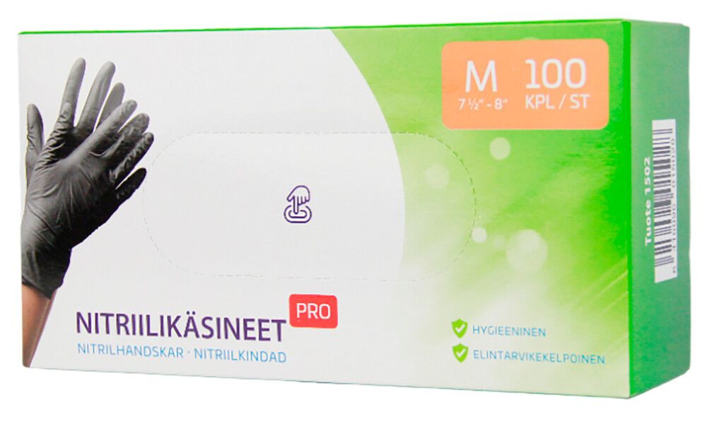 Nitriilikäsineet M-koko 100 kpl/pkt