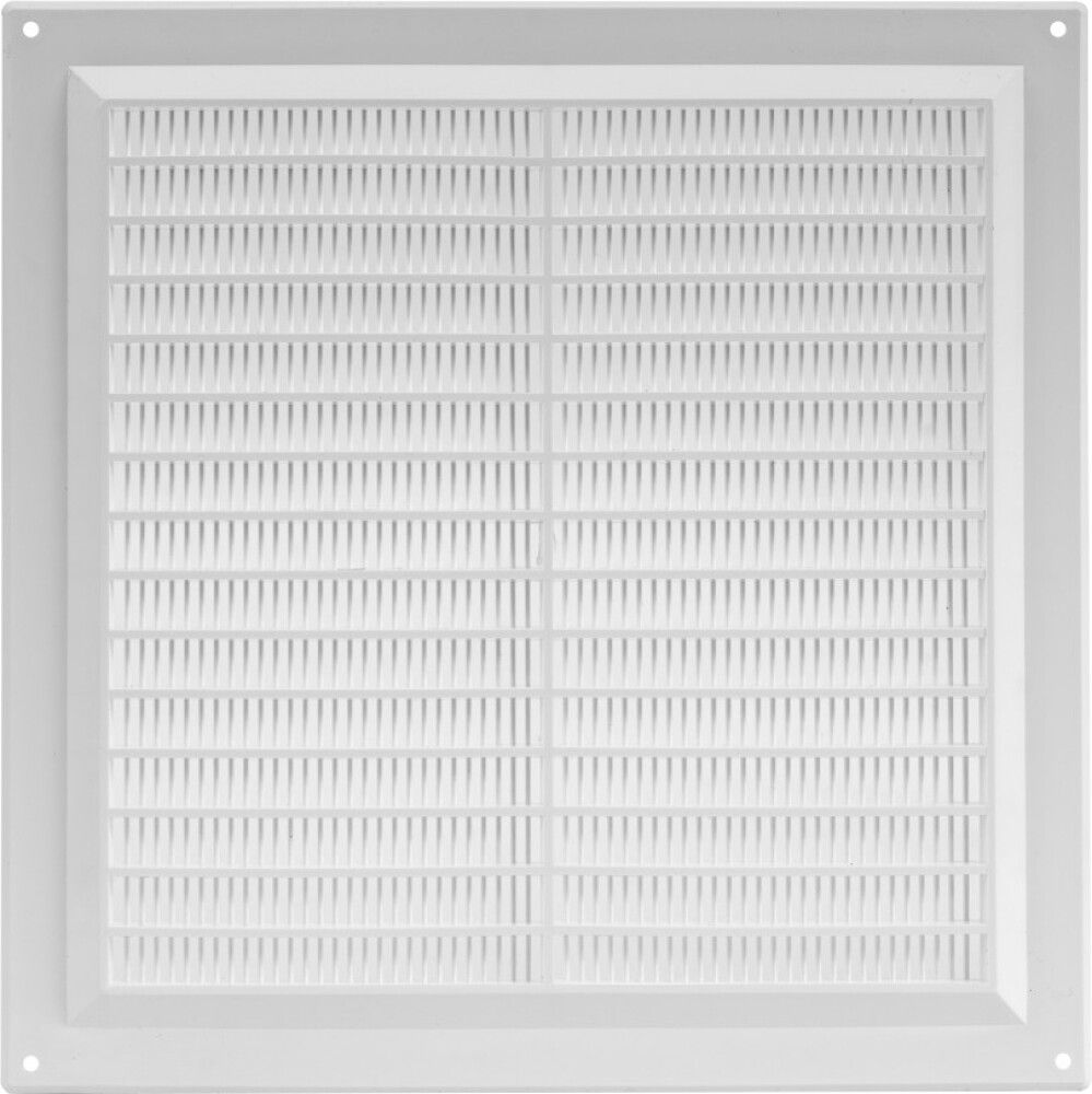 Tuuletusritilä Europlast Valkoinen 250 x 250 mm