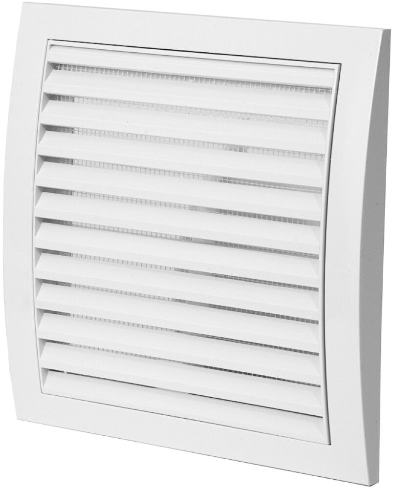 Tuuletusritilä Europlast Valkoinen 190 x 190 mm