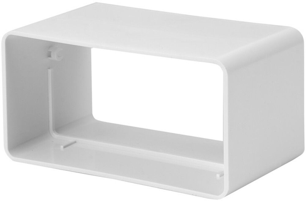 Kanavaliitin Europlast Valkoinen 110 x 55 mm