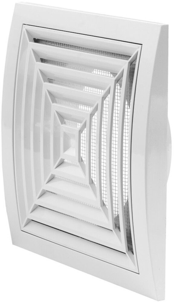 Tuuletusritilä, säädettävä Europlast 190 x 190 Ø 125 mm