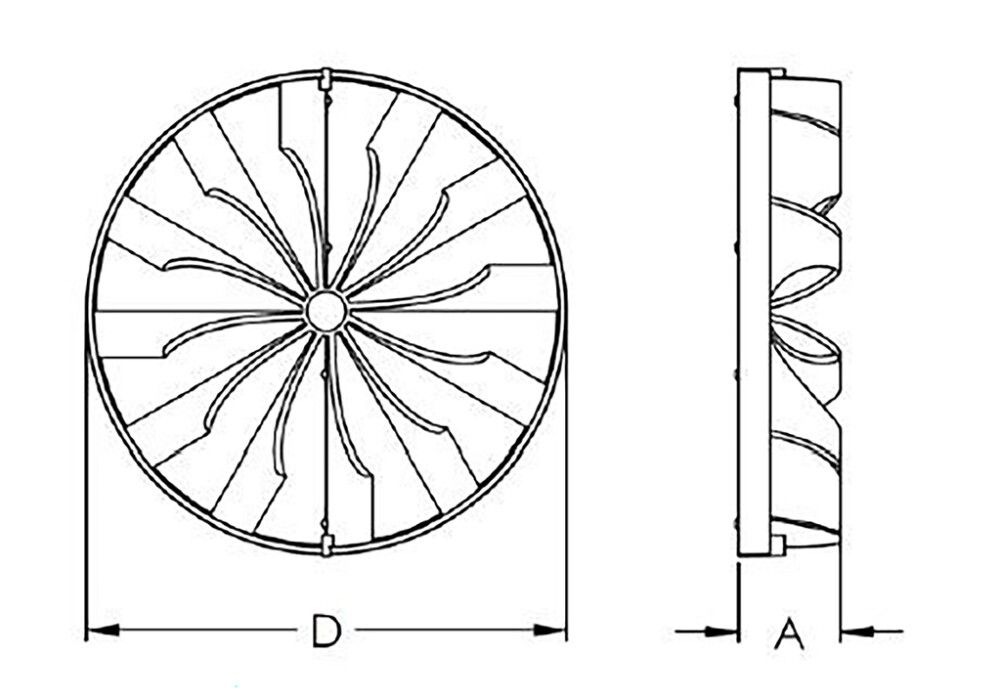 Takavedonestin Europlast EEV100 Valkoinen Ø100 mm