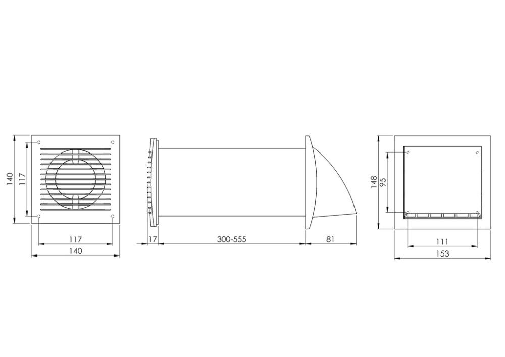 Ilmanvaihtokone Europlast E-Extra 100WP