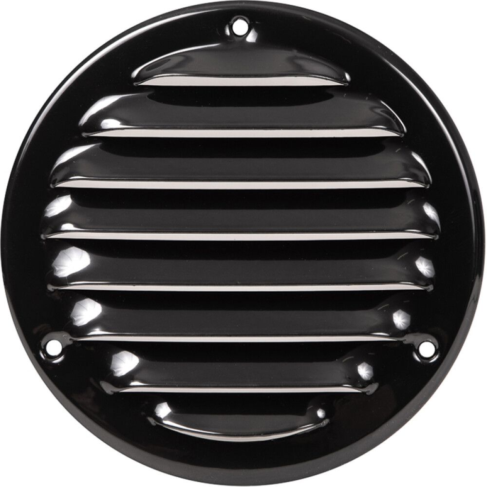 Metallisäleikkö Europlast MR100M Musta Ø100 mm