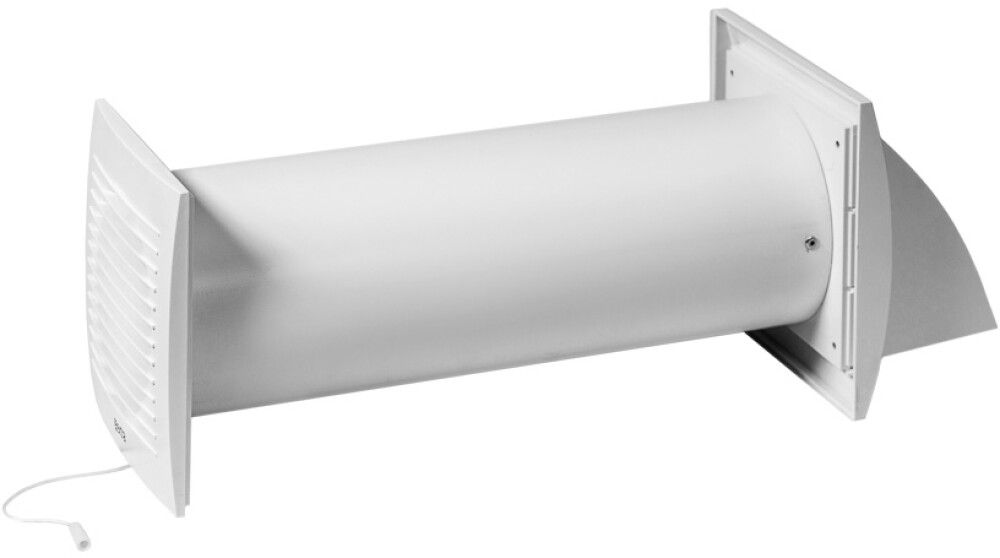Ilmanvaihtokone Europlast E-Extra EER125WP valkoinen Ø 125 mm