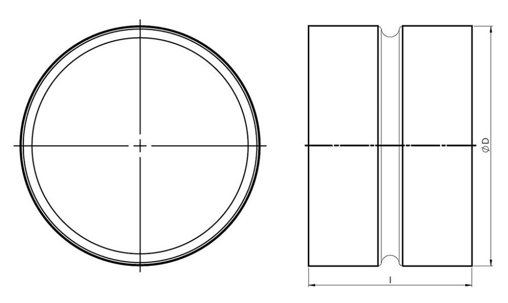 Ulkoliitin Europlast Ø 150 mm
