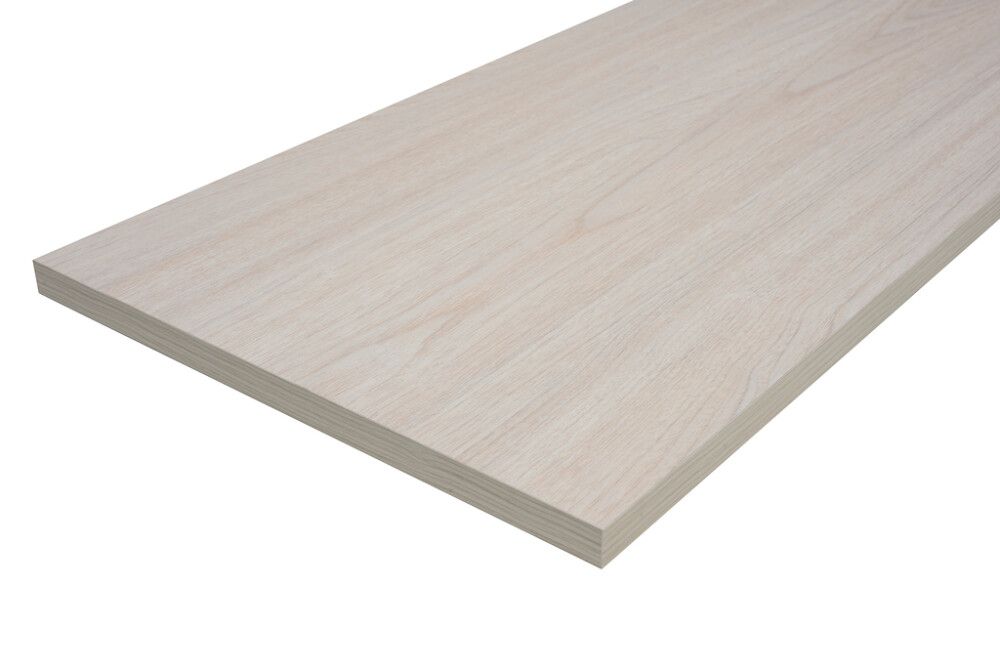 Melamiinilevy Plaat Detail Nordic Teak 16 mm