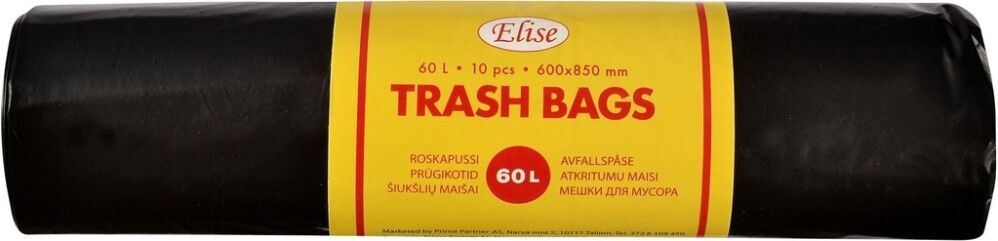 Jätesäkki McLean 60 l 10 kpl