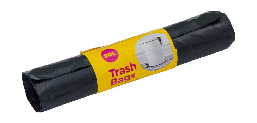 Jätesäkki McLean musta 20 l 10 kpl/rulla