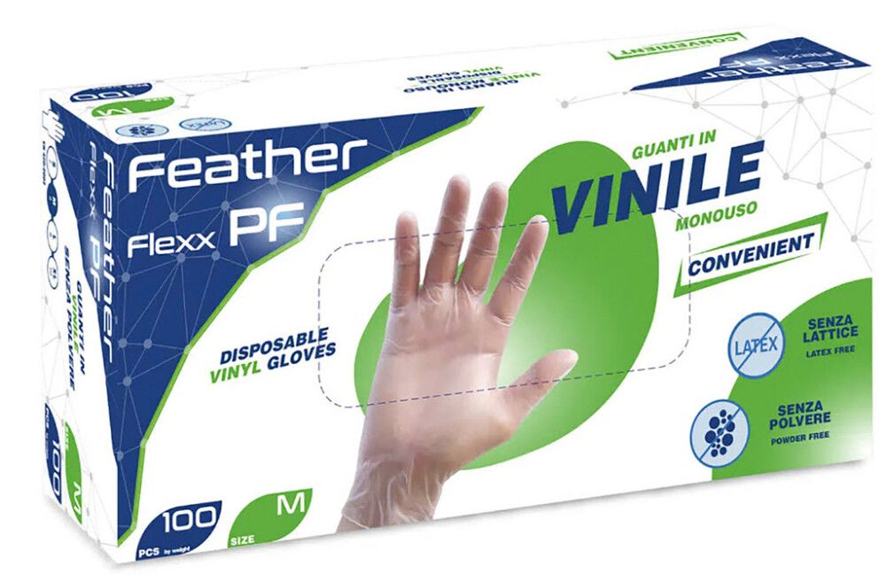 Kertakäyttökäsineet L 100 kpl Kirkas