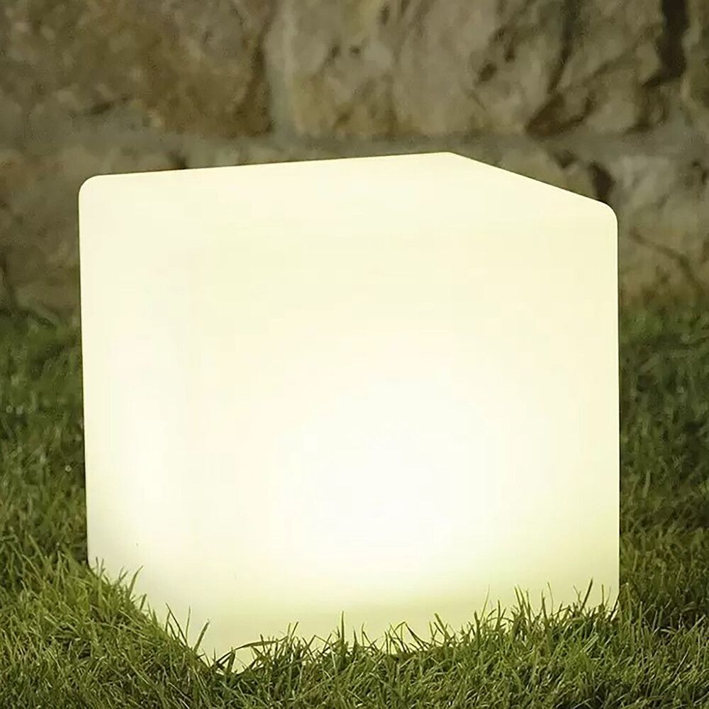 Solarkuutio valkoinen 30 x 30 x 30 cm IP67