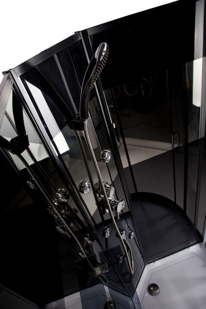 Suihkukaappi Harma Black Onyx 85 x 85 cm