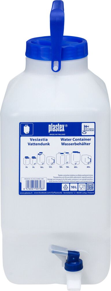 Vesiastia hanalla 10 l