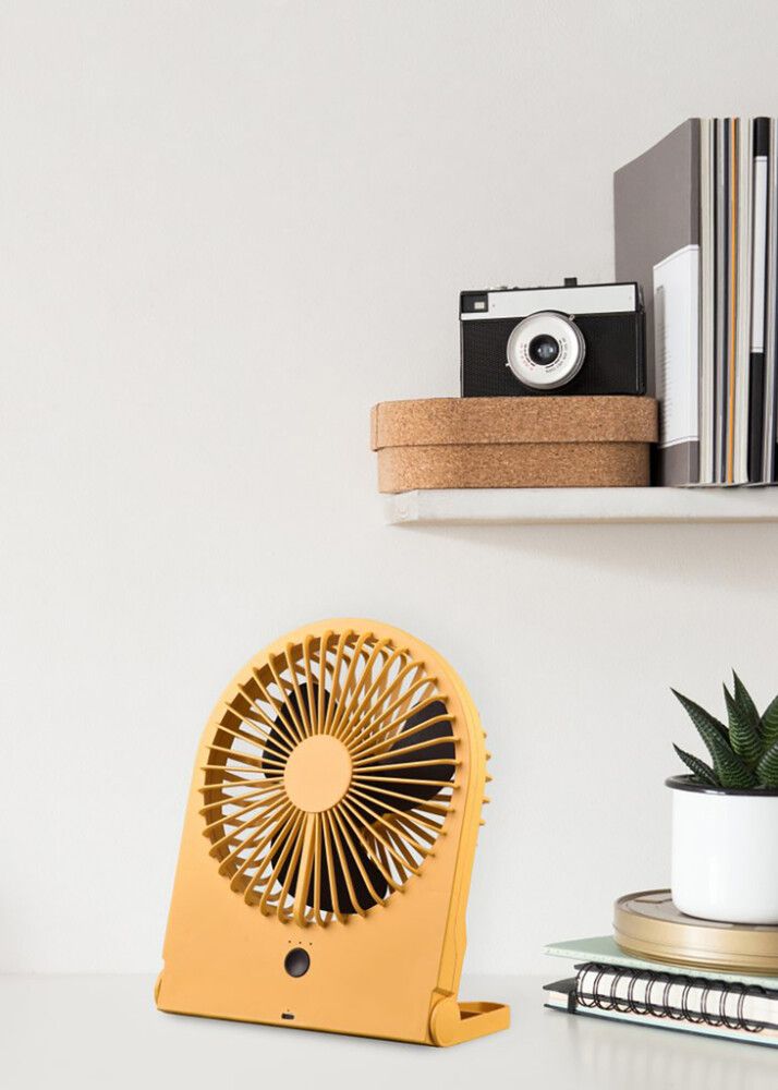 Pöytätuuletin Trio Breezy Keltainen